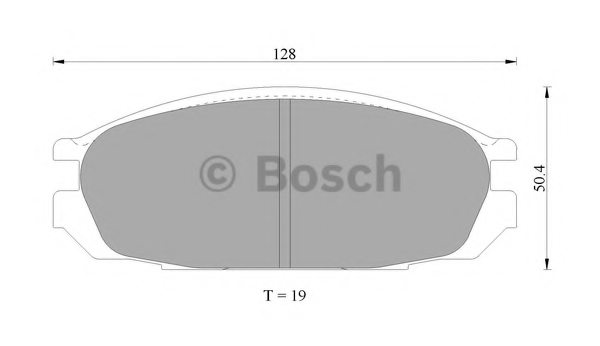BOSCH 0 986 AB9 178 Brake Pad Set, disc brake